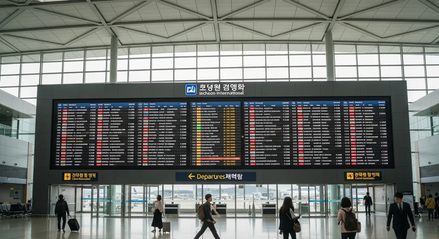 인천공항 항공 스케줄