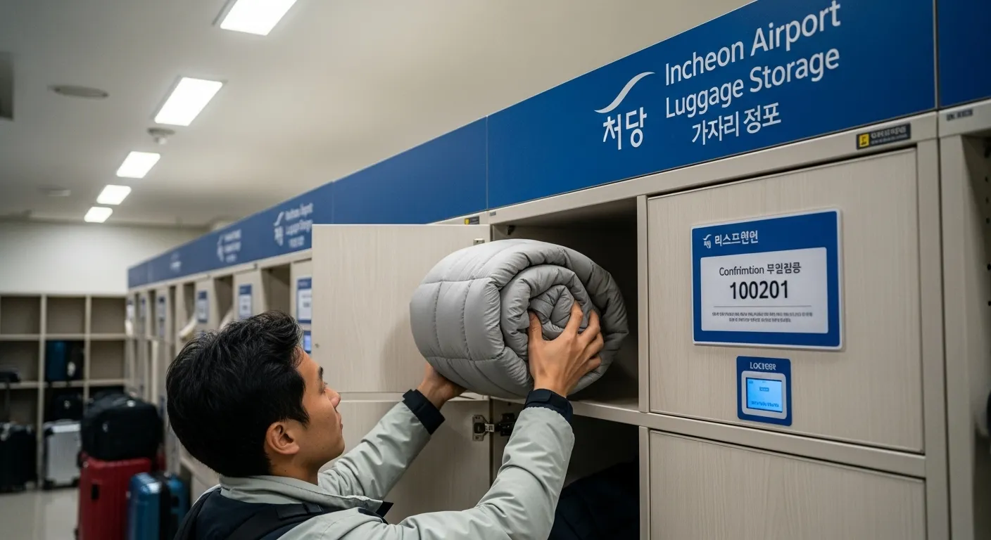 인천공항 겨울옷 보관