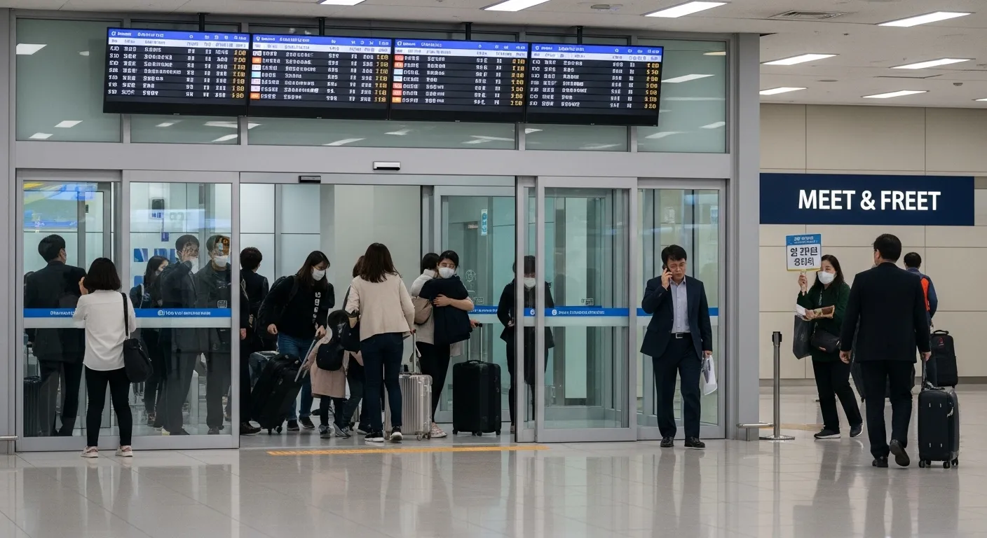 김포공항 도착층