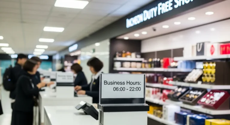 인천공항 면세점 물품수령장 영업시간