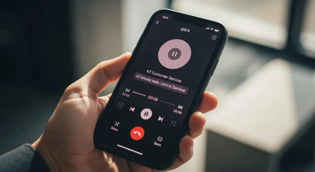 kt 아이폰 통화녹음