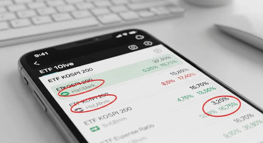 ์ฝ์คํผ200 etf ์์๋ฃ ๋น๊ต