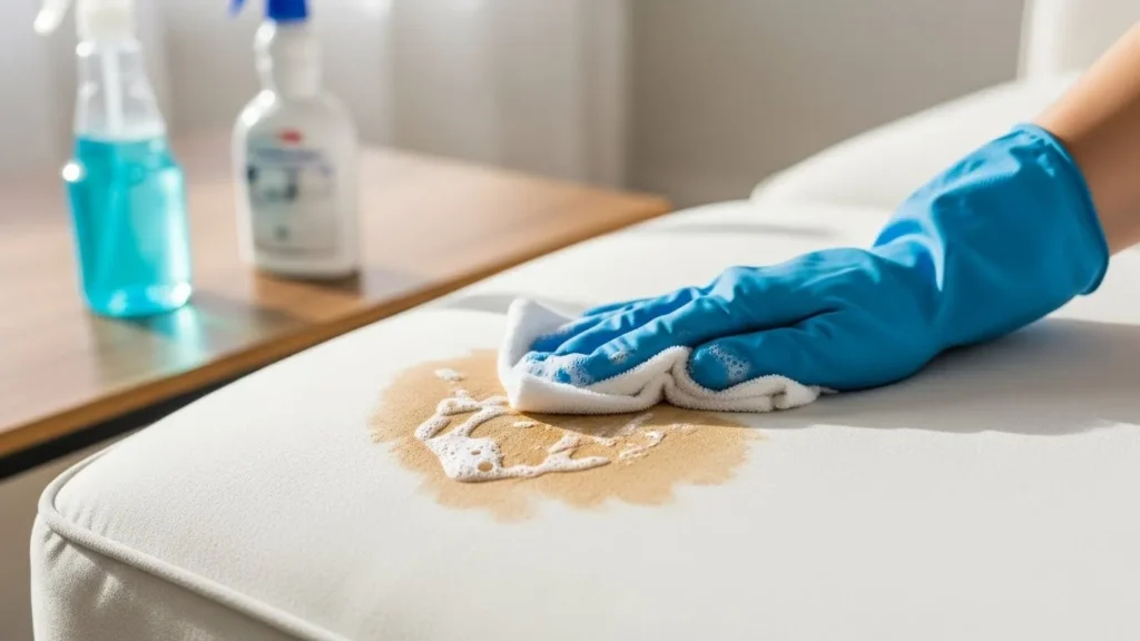 패딩 목때 제거