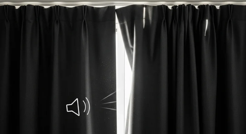 방음 부족 암막 커튼 내돈내산 후기