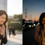 아침과 저녁 문안인사