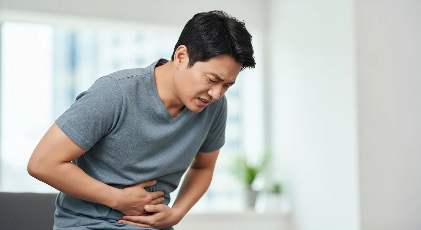 왼쪽 아랫배가 가끔가다 따끔따금 뭐가 찌르는 거 같아요.