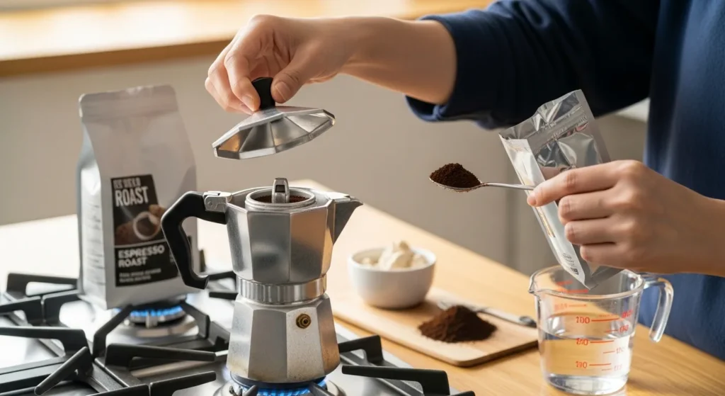 모카 포트 사용법