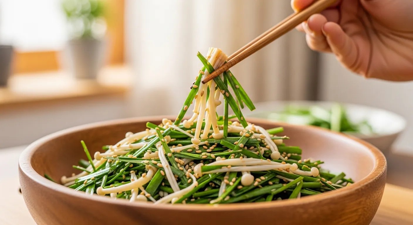 달래팽이버섯무침