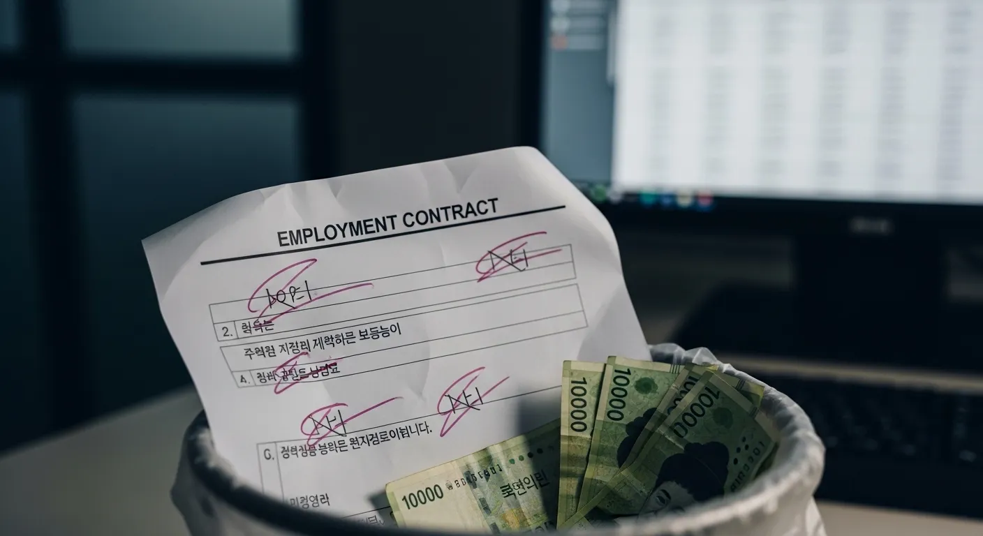 월급 올려준다면서 근로계약서 작성하지 않았다면?