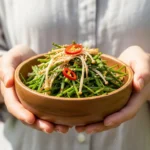 달래팽이버섯무침