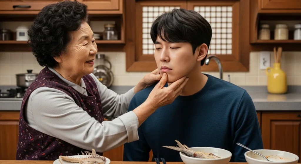 생선 가시가 목에 걸렸을 때의 민간요법