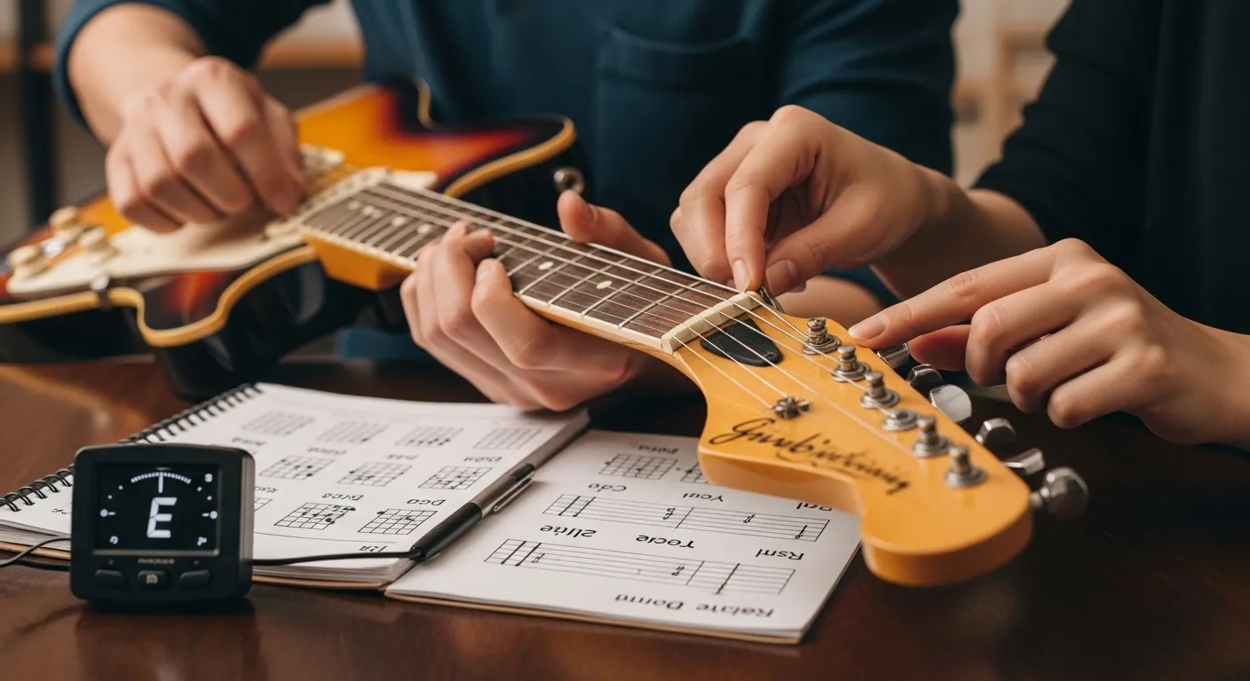 전기기타의 조율과 기보법